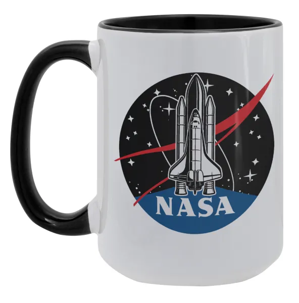 NASA Badge — Mega 15oz Μαύρη