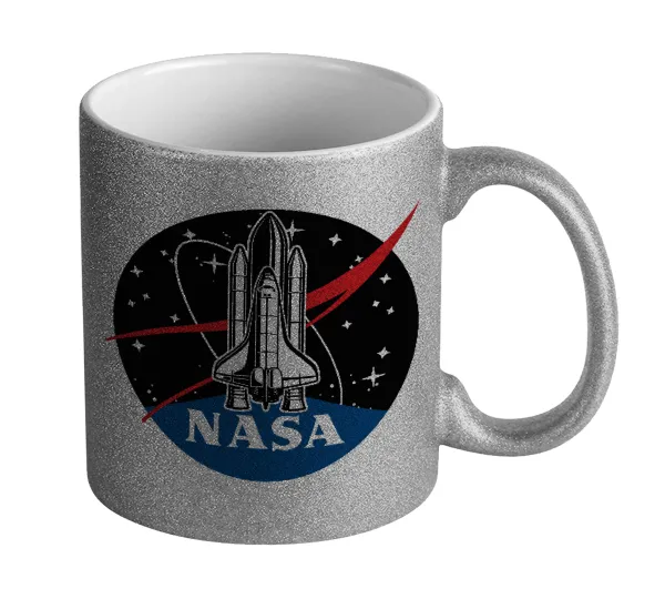 NASA Badge — Glitter Ασημένια