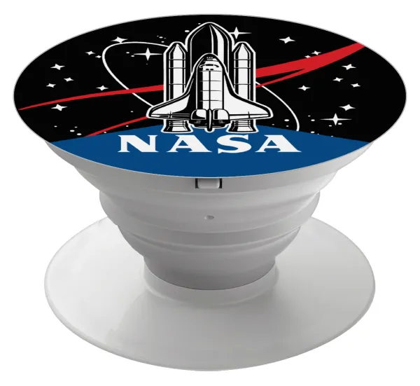 NASA Badge — Phone Holders Stand  Λευκό Βάση Στήριξης Κινητού στο Χέρι