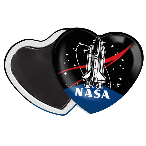 NASA Badge — Μαγνητάκι καρδιά (57x52mm)