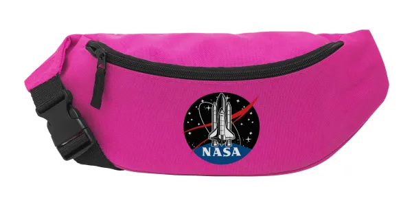NASA Badge — Unisex waist bag (banana) in PINK color with 2 pockets