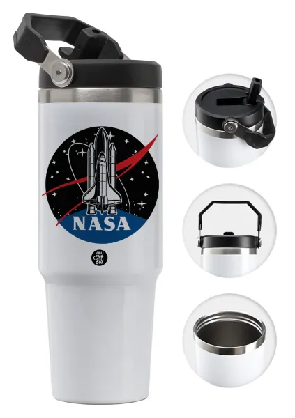 NASA Badge — Θερμός Ανοξείδωτο 30oz με χερούλι