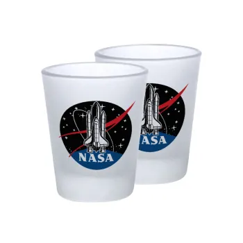 NASA Badge, Σφηνοπότηρα γυάλινα 45ml του πάγου (2 τεμάχια)