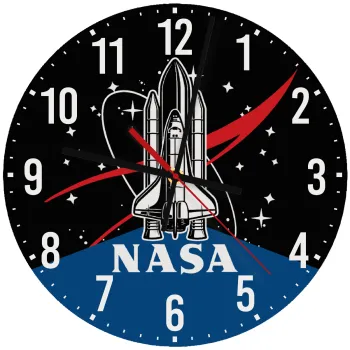 NASA Badge, Ρολόι τοίχου ξύλινο (30cm)