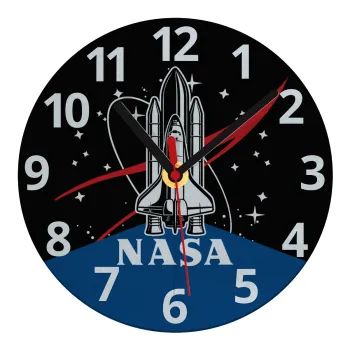 NASA Badge, Ρολόι τοίχου γυάλινο (20cm)
