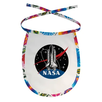 NASA Badge, Σαλιάρα μωρού αλέκιαστη με κορδόνι Χρωματιστή