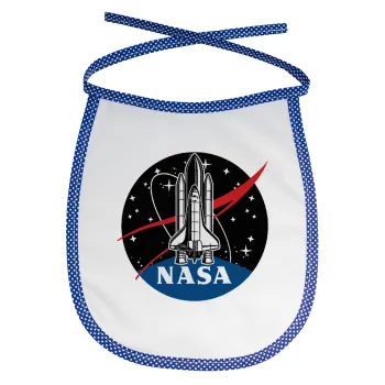 NASA Badge, Σαλιάρα μωρού αλέκιαστη με κορδόνι Μπλε
