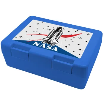 NASA Badge, Παιδικό δοχείο κολατσιού ΜΠΛΕ 185x128x65mm (BPA free πλαστικό)
