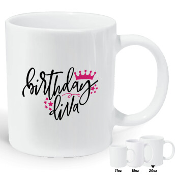 Birthday Diva queen, Κούπα Giga, κεραμική, 590ml