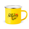 Yellow Enamel Metallic Cup 360ml