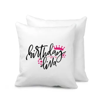 Birthday Diva queen, Sofa cushion 40x40cm includes filling