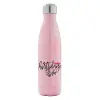Metal mug thermos Pink Iridiscent (Stainless steel), double wall, 500ml