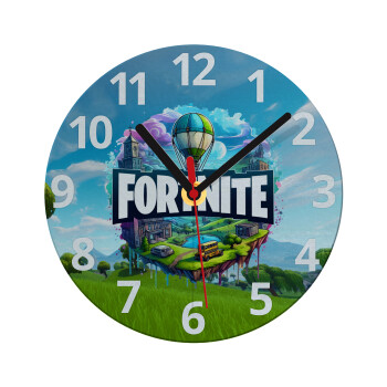 Fortnite land, Ρολόι τοίχου γυάλινο (20cm)