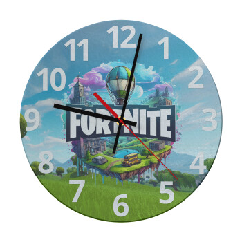 Fortnite land, Ρολόι τοίχου γυάλινο (30cm)