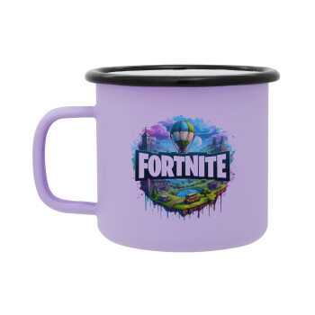 Fortnite land, Κούπα Μεταλλική εμαγιέ ΜΑΤ Light Pastel Purple 360ml