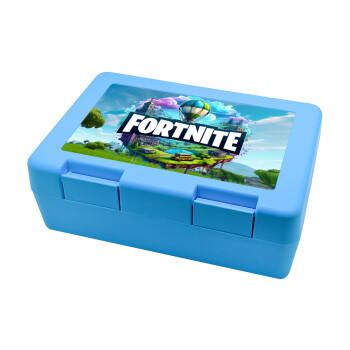 Fortnite land, Children's cookie container LIGHT BLUE 185x128x65mm (BPA free plastic)
