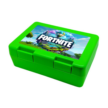 Fortnite land, Children's cookie container GREEN 185x128x65mm (BPA free plastic)