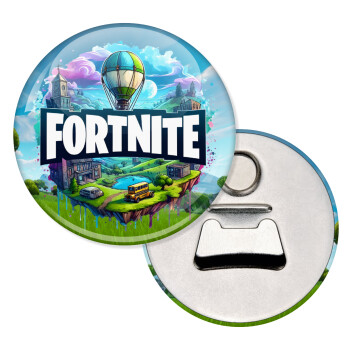 Fortnite land, Μαγνητάκι και ανοιχτήρι μπύρας στρογγυλό διάστασης 5,9cm