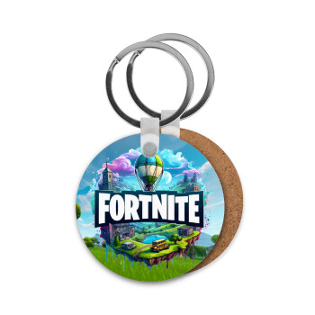 Fortnite land, Μπρελόκ Ξύλινο στρογγυλό MDF Φ5cm