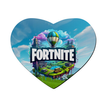Fortnite land, Mousepad καρδιά 23x20cm