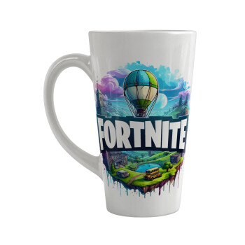 Fortnite land, Κούπα κωνική Latte Μεγάλη, κεραμική, 450ml