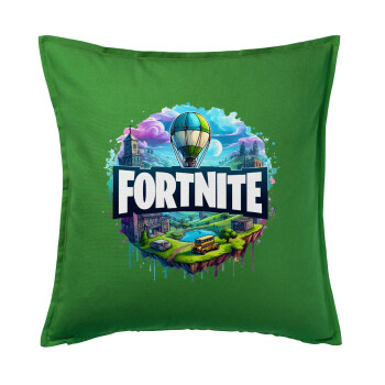 Fortnite land, Sofa cushion Green 50x50cm includes filling