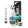Soccer Metal mug thermos, double wall, 550ml