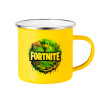 Yellow Enamel Metallic Cup 360ml