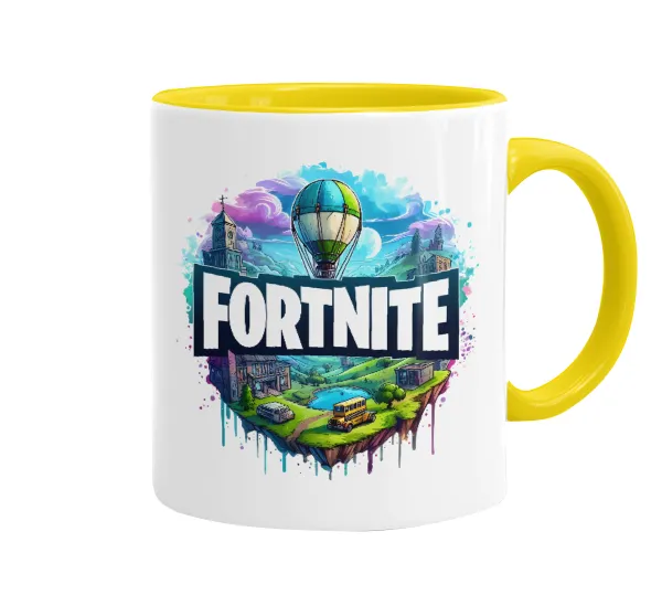 Fortnite land — Κεραμική Κίτρινη, 330ml