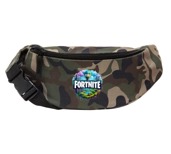 Fortnite land — Unisex waist bag (banana) in Jungle camouflage color with 2 pockets