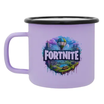 Fortnite land, Κούπα Μεταλλική εμαγιέ ΜΑΤ Light Pastel Purple 360ml