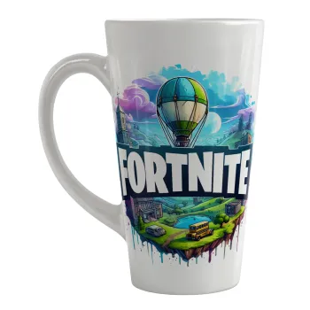 Fortnite land, Κούπα κωνική Latte Μεγάλη, κεραμική, 450ml