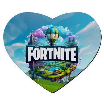 Fortnite land, Mousepad heart 23x20cm