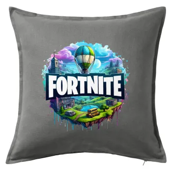 Fortnite land, Sofa cushion Grey 50x50cm includes filling