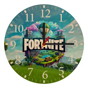 Fortnite land, Ρολόι τοίχου ξύλινο plywood (20cm)