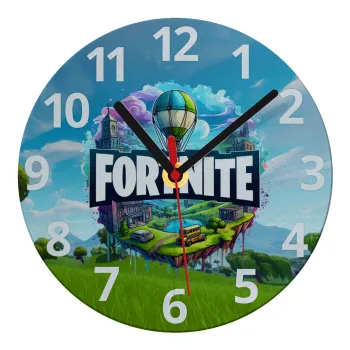 Fortnite land, Ρολόι τοίχου γυάλινο (20cm)