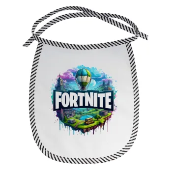 Fortnite land, Σαλιάρα μωρού αλέκιαστη με κορδόνι Μαύρη