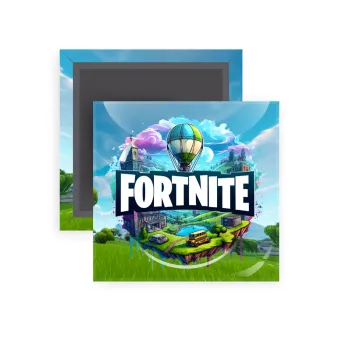 Fortnite land, Μαγνητάκι ψυγείου τετράγωνο διάστασης 5x5cm