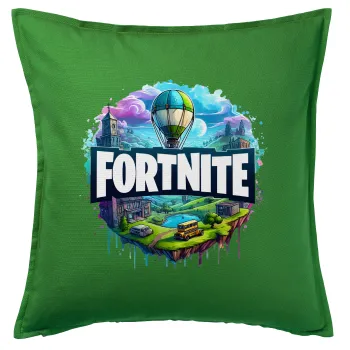 Fortnite land, Sofa cushion Green 50x50cm includes filling