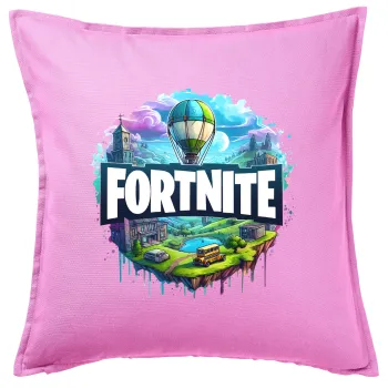 Fortnite land, Sofa cushion Pink 50x50cm includes filling