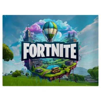 Fortnite land, Επιφάνεια κοπής γυάλινη (38x28cm)
