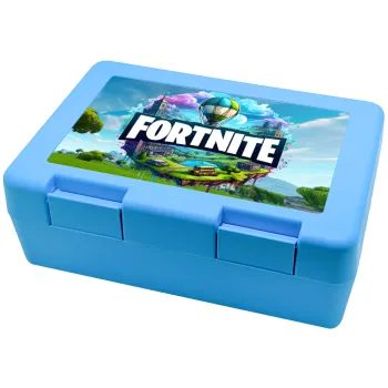 Fortnite land, Children's cookie container LIGHT BLUE 185x128x65mm (BPA free plastic)