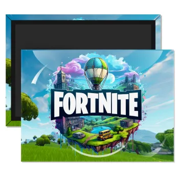 Fortnite land, Ορθογώνιο μαγνητάκι ψυγείου διάστασης 9x6cm
