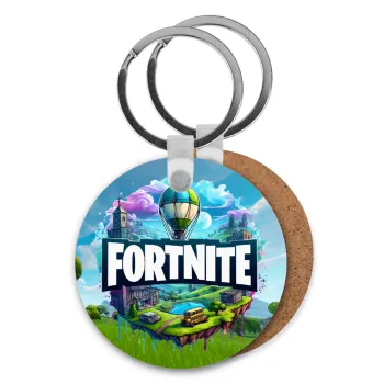 Fortnite land, Μπρελόκ Ξύλινο στρογγυλό MDF Φ5cm