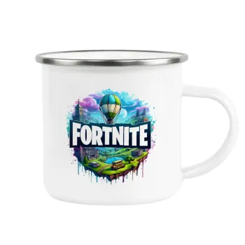Fortnite land, Κούπα Μεταλλική εμαγιέ λευκη 360ml