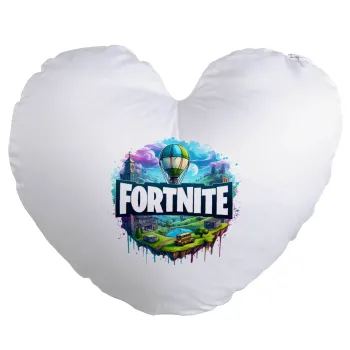 Fortnite land, Μαξιλάρι καναπέ καρδιά 40x40cm περιέχεται το  γέμισμα