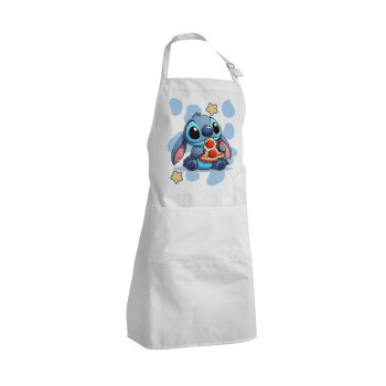 Stitch Pizza, Adult Chef Apron (with sliders and 2 pockets)