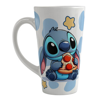 Stitch Pizza, Κούπα κωνική Latte Μεγάλη, κεραμική, 450ml
