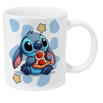 Stitch Pizza, Κούπα Giga, κεραμική, 590ml