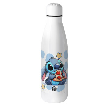Stitch Pizza, Μεταλλικό παγούρι θερμός (Stainless steel), 500ml